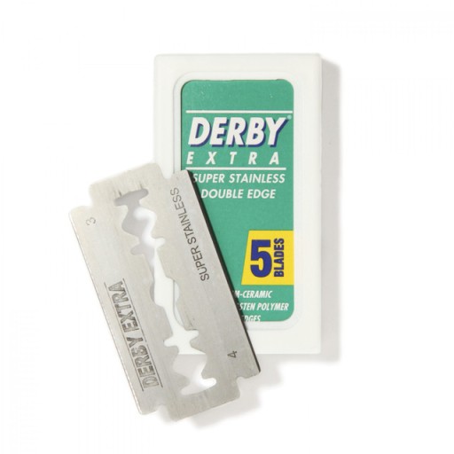 Лезвия для бритвы Derby Extra, зеленые, 5 шт.