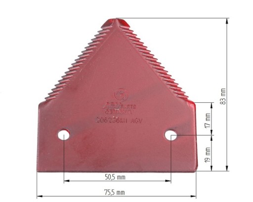Лезвие комбайна Massey Ferguson 206236M1