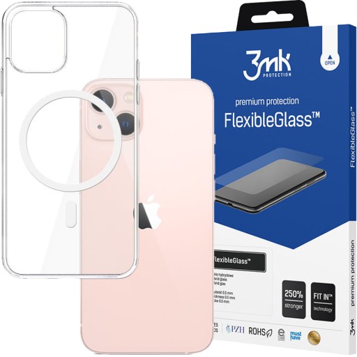 ZESTAW 3MK POKROWIEC ETUI MAGSAFE + SZKŁO HYBRYDOWE NA EKRAN DO IPHONE 13