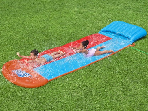 ślizgawka wodna dla dzieci DŁUGI ŚLIZG 488 cm WODNA ZJEŻDŻALNIA