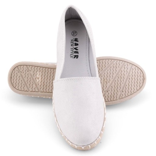 Espadryle damskie srebrne 2 Efa Srebny 38