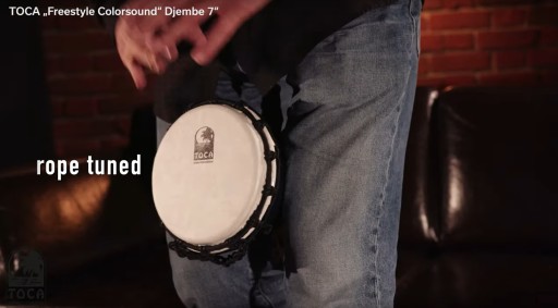 TFCDJ-MI Freestyle Colorsound Djembe 7'' Metaliczny Indigo Toca