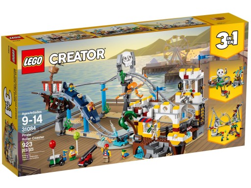 LEGO 31084 Creator 3w1 - Piracka kolejka górska. Zagniecenia.