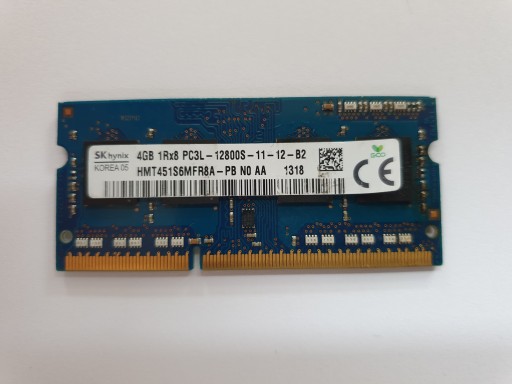 Оперативная память 4 ГБ DDR3 SO-DIMM PC3 12800S 1600 МГц
