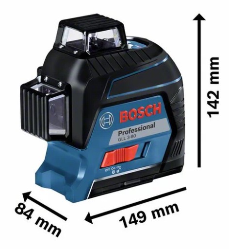 Laser krzyżowy GLL 3-80 Bosch Professional