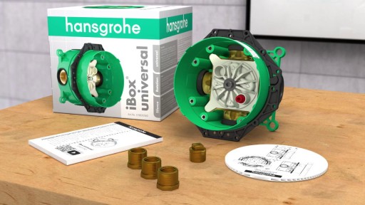 Комплект для ванны скрытого монтажа со смесителем HANSGROHE LOGIS + iBOX + SPOUT