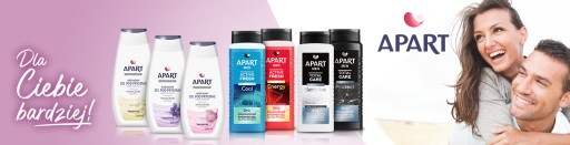 Мужской гель для душа Apart 3в1, женский гель для душа Mix Set 6х500мл