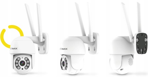 2x БЕСПРОВОДНАЯ НАРУЖНАЯ ПОВОРОТНАЯ IP-КАМЕРА WIFI FULL HD НОЧНОЙ РЕЖИМ ЗУМ