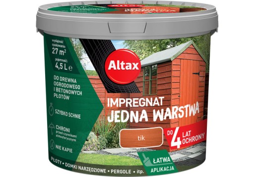 Пропитка для дерева Altax Garden 4,5 л ТИК