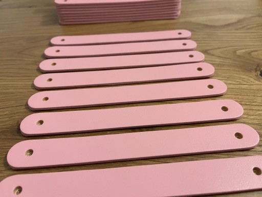 Кожаная мебельная ручка COLORISO RAL COLORS 96мм