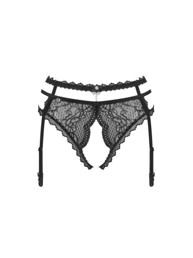 Sexy Otwarte majtki PAS do Pończoch z Dziurką S/M