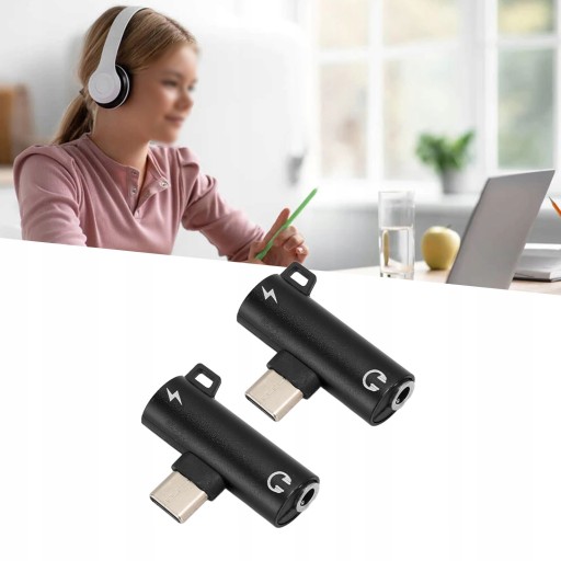 PRZEJŚCIÓWKA ADAPTER AUDIO USB C MINI JACK 3.5