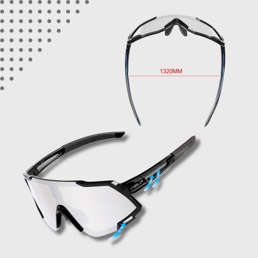 OKULARY ROWEROWE FOTOCHROMOWE OKULARY NA ROWER SPORTOWE FOTOCHROMY + CZAPKA