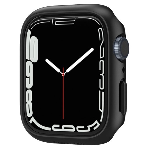 Cienkie Etui do Apple Watch 7/8/9 45mm, SPIGEN Thin Fit Case , Czarne
