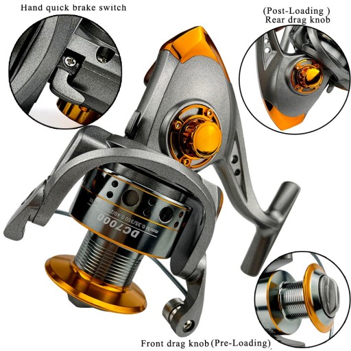 Катушка для морской рыбалки Grey Style Series 6000 DCYO g