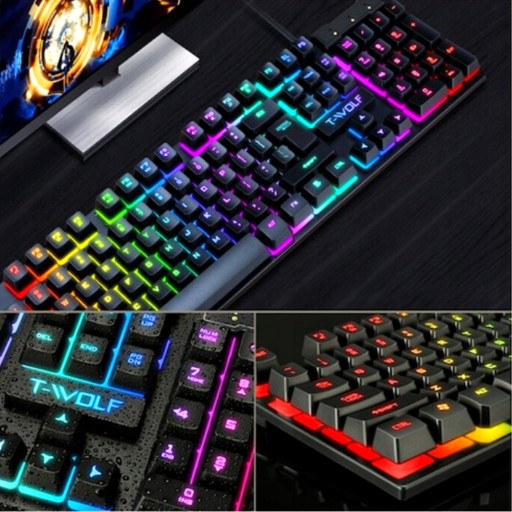 ИГРОВАЯ МЫШЬ, КЛАВИАТУРА, ПОДАРОК ​​ДЛЯ ПАРНЯ, LED