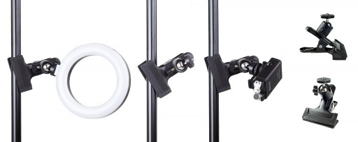 SET 5in1 VIDO TRIPOD кольцевой держатель для телефона с лампой