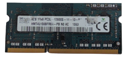 Оперативная память SkHYNIX DDR3 4 ГБ PC3L-12800S