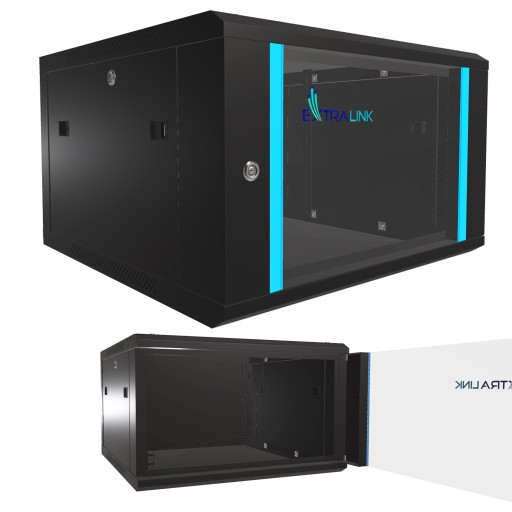 Шкаф-стойка настенный 6U 600x600 Черный