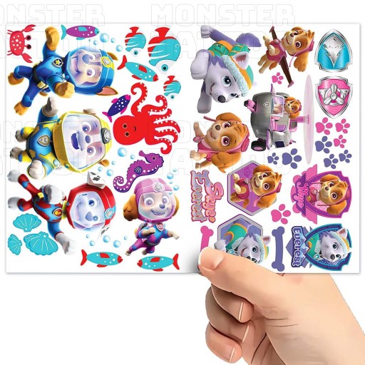 МОЮЩИЕСЯ ВРЕМЕННЫЕ ТАТУ ДЛЯ ДЕТЕЙ PAW PATROL ОРИГИНАЛЬНЫЕ ДИЗАЙНЫ