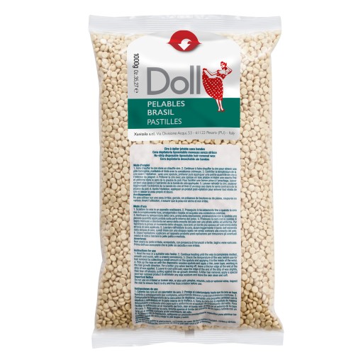 DOLL Xanitalia WOSK do depilacji TWARDY w dropsach wanilia white 1kg