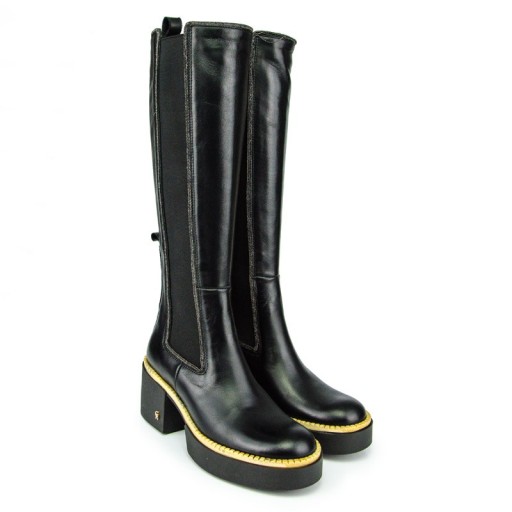 CARINII B7903 TRAPERS WORKERS, ЧЕРНАЯ КОЖА 38