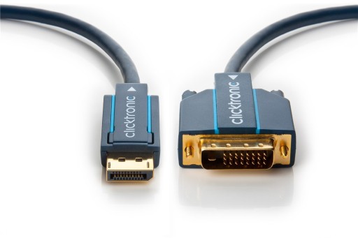 CLICKTRONIC DisplayPort DP - кабель DVI-D (24+1) 3м