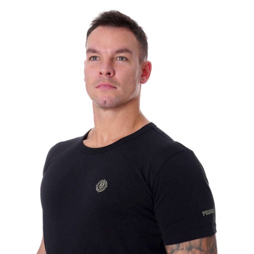 Poundout Koszulka T-shirt męski BATTLE czarny M