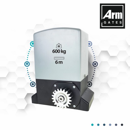 ПРИВОД ДЛЯ ОТДВИЖНЫХ ВОРОТ ARM600 АВТОМАТИЧЕСКИЙ 6м/600кг 2 ПУЛЬТА ПРЕМИУМ КОМПЛЕКТ