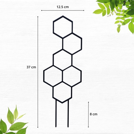 Рабица FLOWER TOWER для цветущих растений черная 37 см