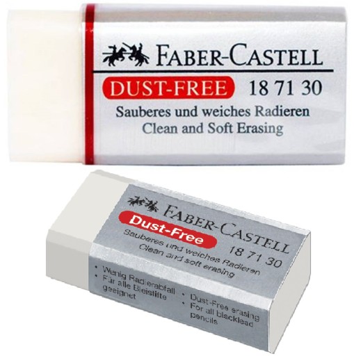 FABER-CASTELL Ластик для истирания в пылезащитном чехле, БЕЛЫЙ, МАЛЕНЬКИЙ