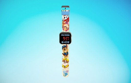 ДЕТСКИЕ ЛИЦЕНЗИОННЫЕ ЧАСЫ СО СВЕТОДИОДНЫМ ДИСПЛЕЕМ PAW PATROL КАЛЕНДАРЬ БУДИЛЬНИКА