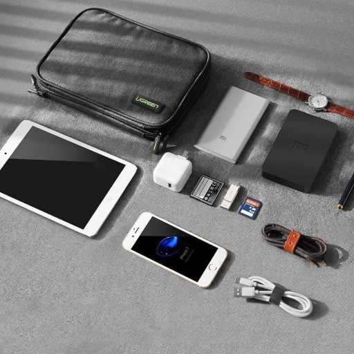 UGREEN CASE CASE BOX ДЛЯ HDD ДИСКОВЫЙ КАБЕЛЬ-ОРГАНИЗАТОР SSD 24,5x17,5x5см