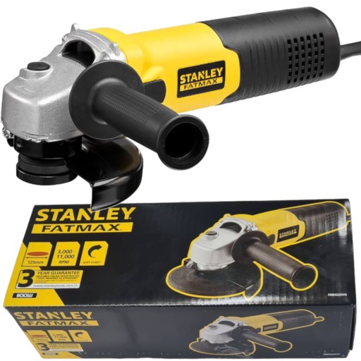 УГЛОВАЯ ШЛИФРОВОЧНАЯ МАШИНА 125мм 1100ВТ С РЕГУЛИРУЕМОЙ СКОРОСТЬЮ STANLEY FATMAX FMEG225VS