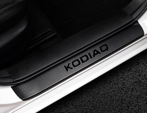 Skoda Kodiaq Black - Защитные наклейки на пороги