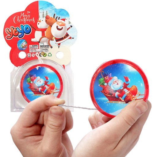 СВЕТЯЩАЯСЯ РОЖДЕСТВЕНСКАЯ ИГРА JO-YO CLAUS ПОДАРОК ​​JO-YO ИГРУШКА ДЛЯ ДЕТЕЙ