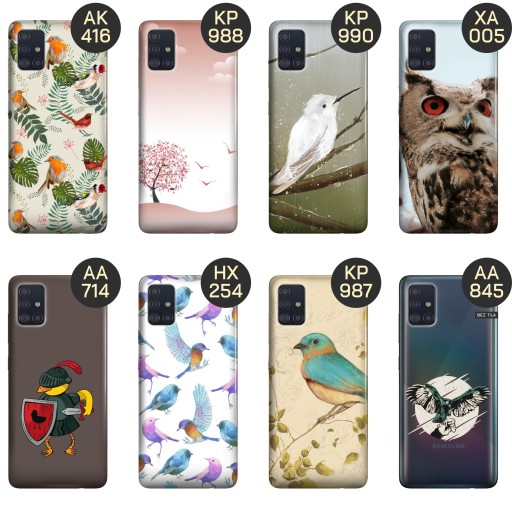 ETUI DO SAMSUNG GALAXY A51 5G WZORY PTAKI PTAK PAPUGA KOLIBER OBUDOWA CASE