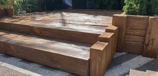 Террасная доска CONCRETE WOOD золотой старый дуб 25см