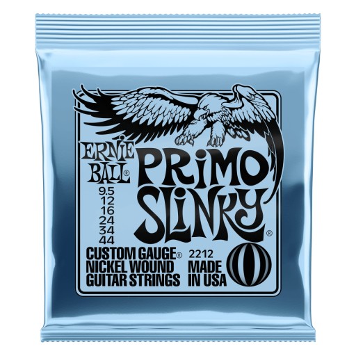 Struny do gitary elektrycznej Ernie Ball 2212 Primo Slinky Nickel 9,5-44