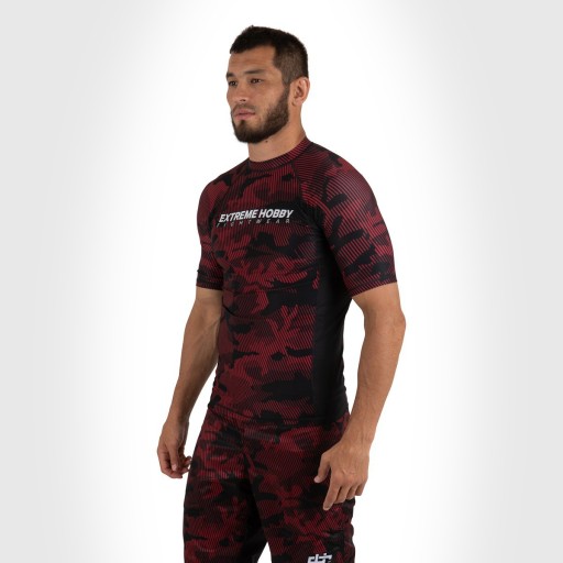 Koszulka do MMA Crossfit Czerwona Męska 3XL EXTREME HOBBY