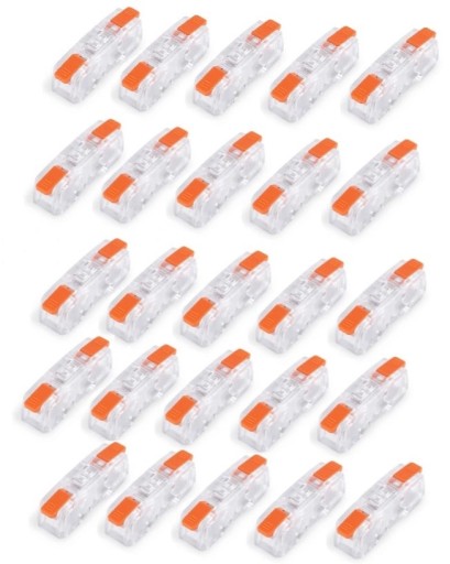 SZYBKOZŁĄCZKA PRZELOTOWA CMK-651 0.2 do 4.0 mm² 2 ZACISKI - 25SZT - 1 na 1