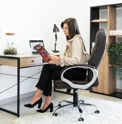 Вращающееся офисное кресло TILT Artnico Iris Office Chair, темно-коричневый