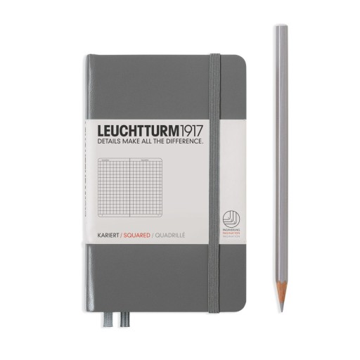 Ноутбука leuchtturm1917 Примечания карман A6 Клетчат