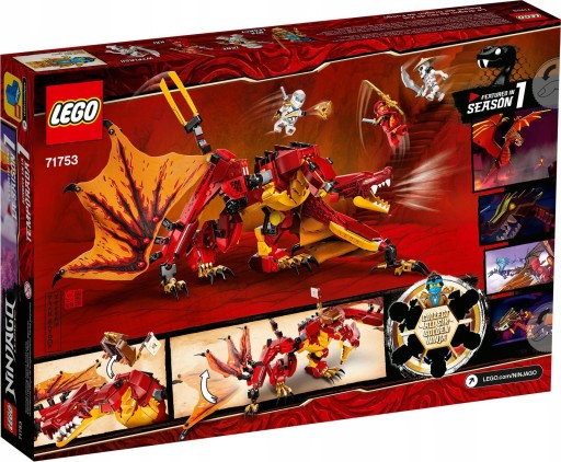 KLOCKI LEGO NINJAGO 71753 ATAK SMOKA OGNIA