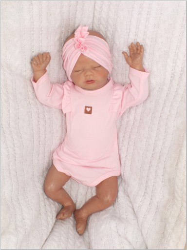 3cz KOMPLET body+ legginsy ze spódniczką+opaska 68