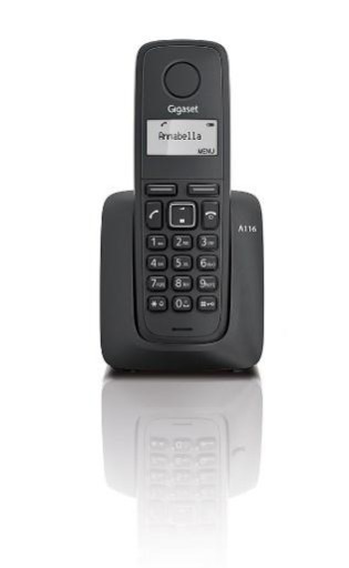 Powystawowy Gigaset Telefon bezprzewodowy A116 Black