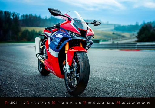Duży kalendarz MOTORBIKES 2024 MOTOCYKLE MOTORY