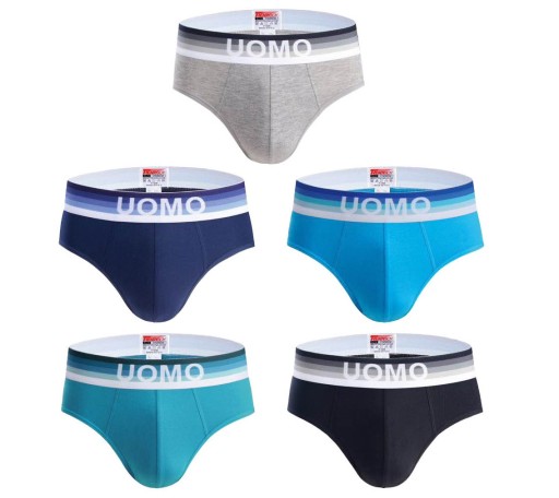 МУЖСКИЕ ТРУСЫ ИЗ ХЛОПКА UOMO РАЗМЕР 2XL Комплект из 5 шт. XXL Талия 90-100см