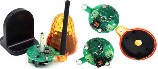 Lampa sygnalizacyjna LED do napędów bramy 12V - 230V, uniwersalna