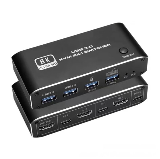 KVM-консоль Переключатель HDMI 2.1 4K120Гц 8K